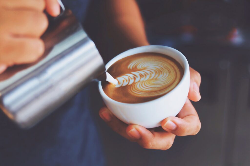 Making latte art