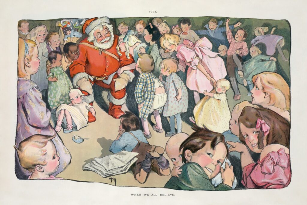 Early American depiction of Santa