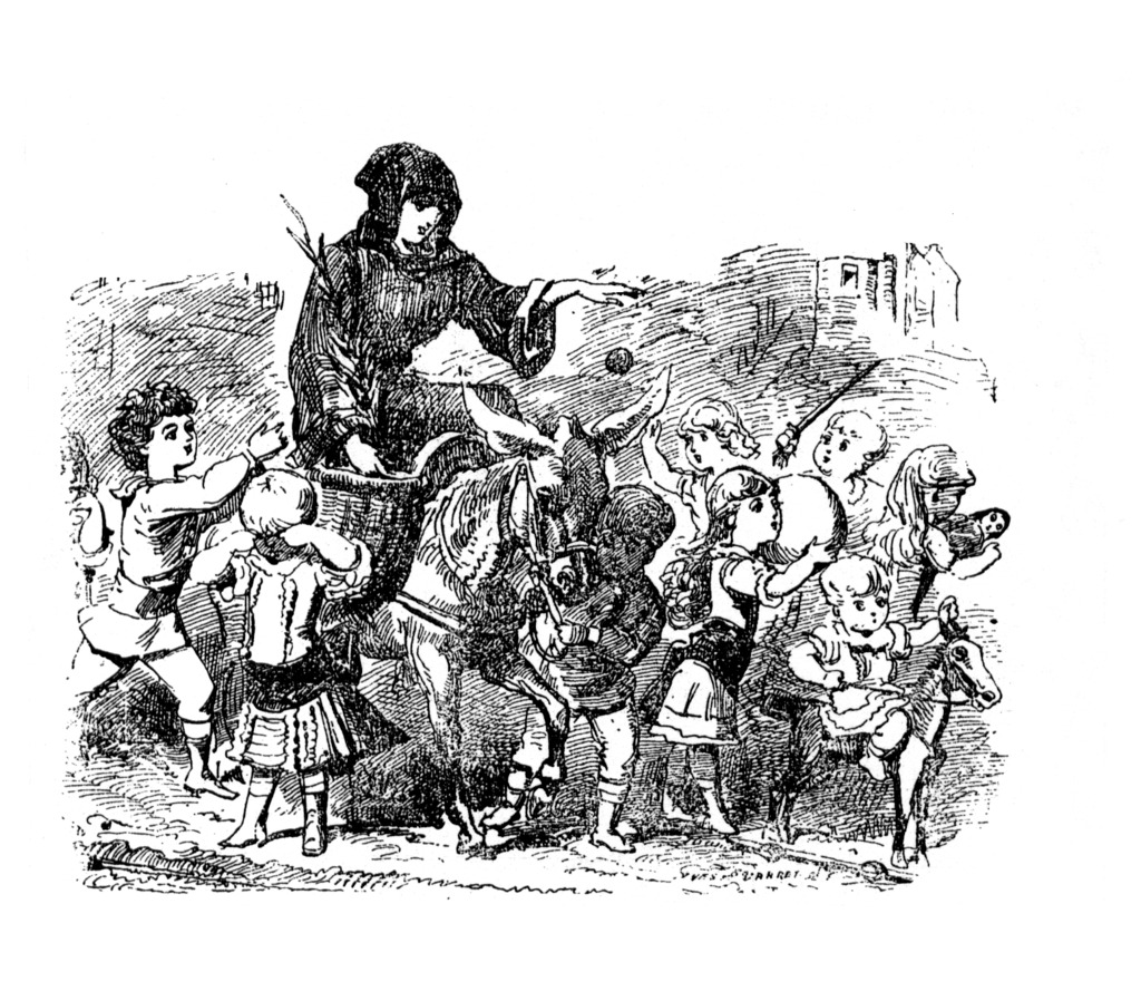 "Tant Arie" who would bring toys to kids - this was part of the Père Noël origin.